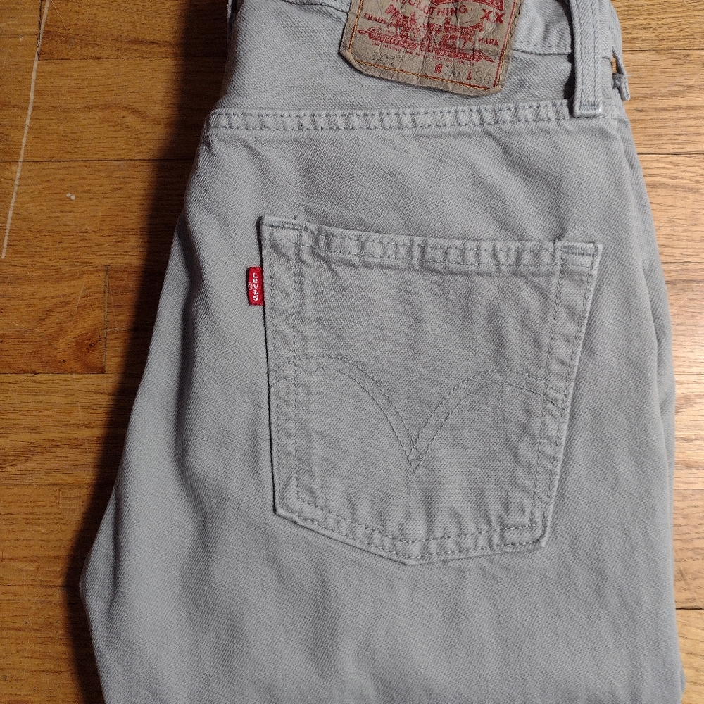 Levi's 501 Grey Button Fly